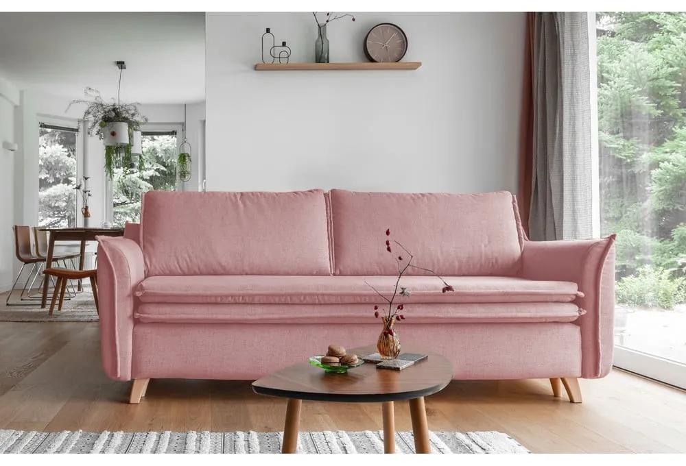Divano rosa chiaro 225 cm Charming Charlie - Miuform