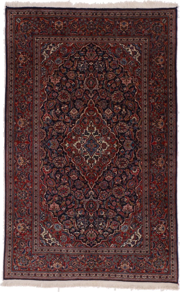 Kashan Tappeto 200x130 (Iran) Annodato A Mano