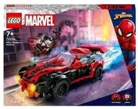 LEGO MARVEL MILES MORALES VS MORBIUS CON MACCHINA E MINIFIGURE DI SPIDEY