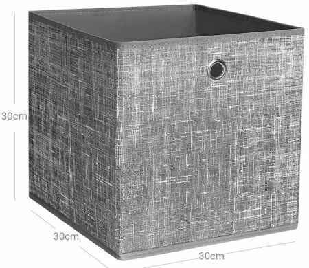 Set di 6 contenitori CURAN - grigio