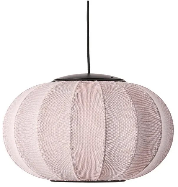 Knit-Wit 45 Oval LED Lampada a Sospensione Light Rosa - Made By Hand