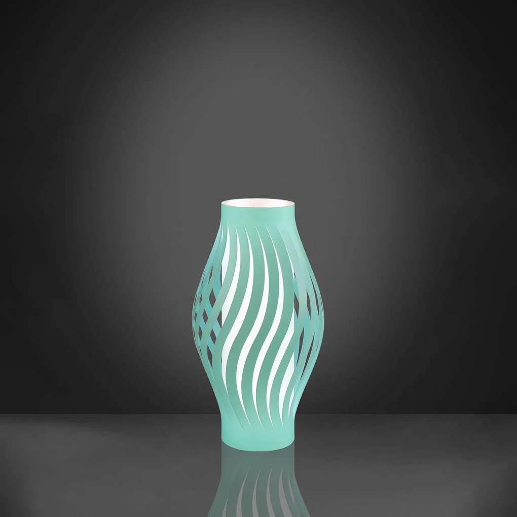 Lampada Da Scrivania-Ufficio Moderna Helios Polilux ® Verde Pastello 1 Luce E14