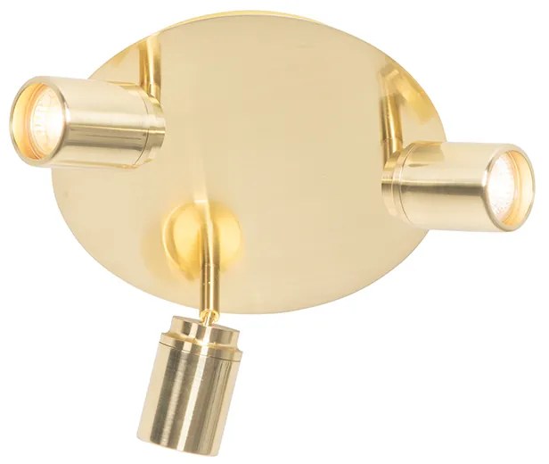 Faretto moderno per bagno ottone 3 luci IP44 - Ducha