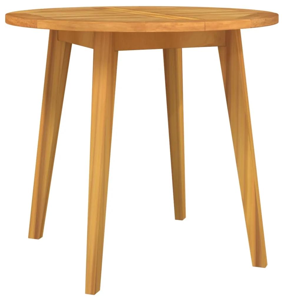Tavolo da giardino Ø85x75 cm in legno massello di acacia