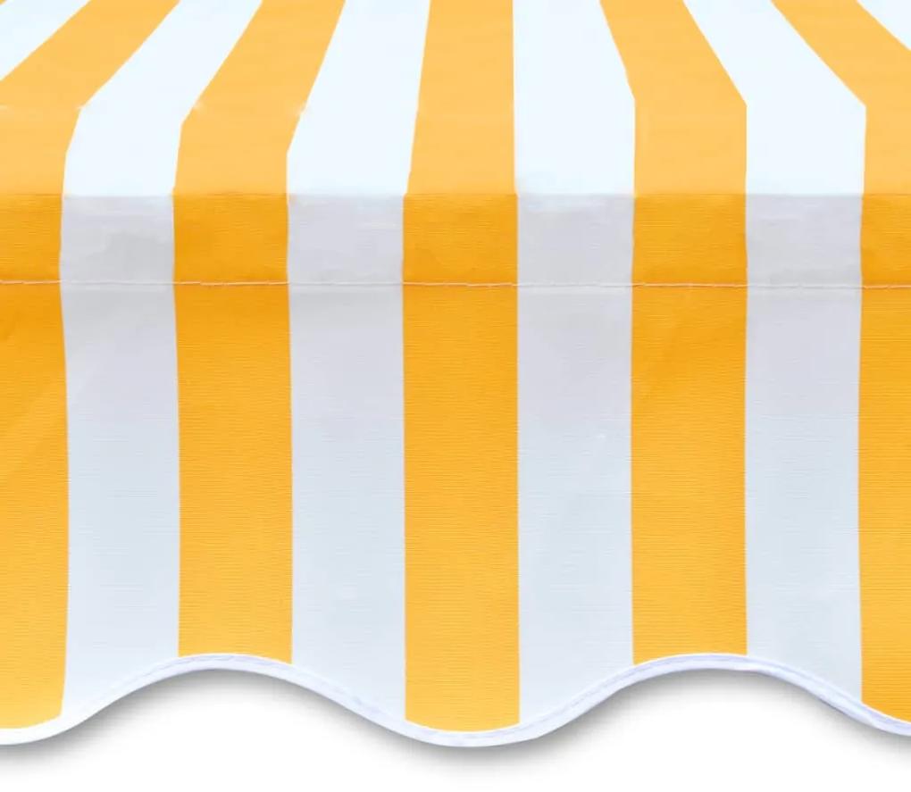 Tendone Parasole in Tela Arancione e Bianco 450x300 cm