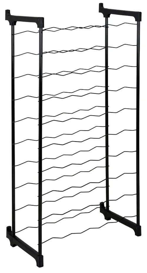 Portabottiglie in metallo nero per 50 bottiglie Barbera - Metaltex