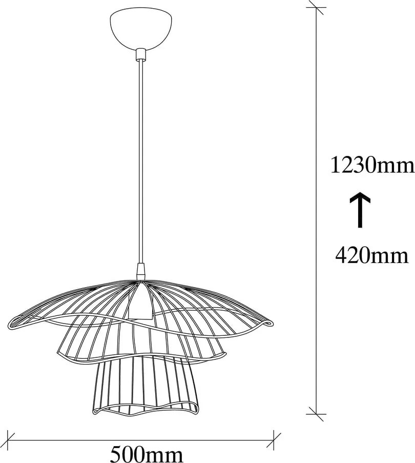 Lampadario nero ø 50 cm Tel – Opviq lights