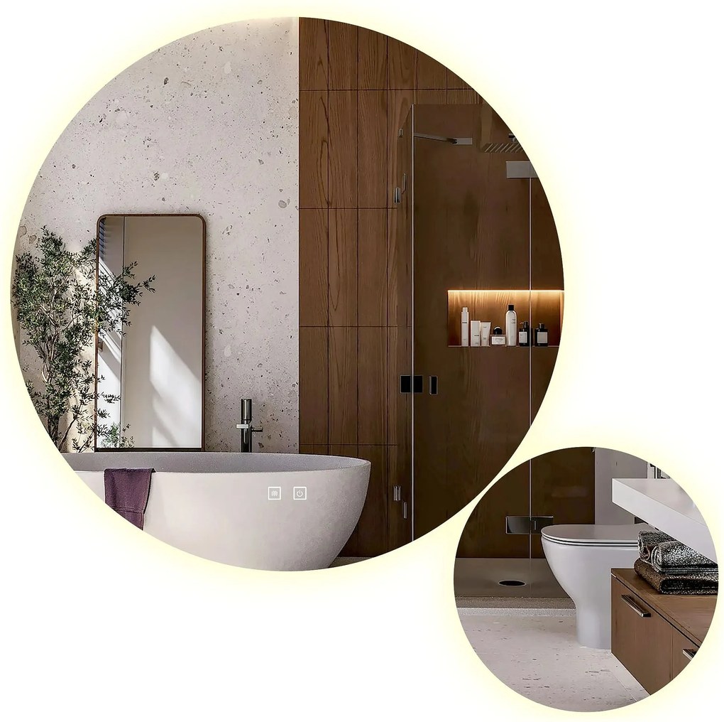 Specchio LED R-9045 90cm + 45cm