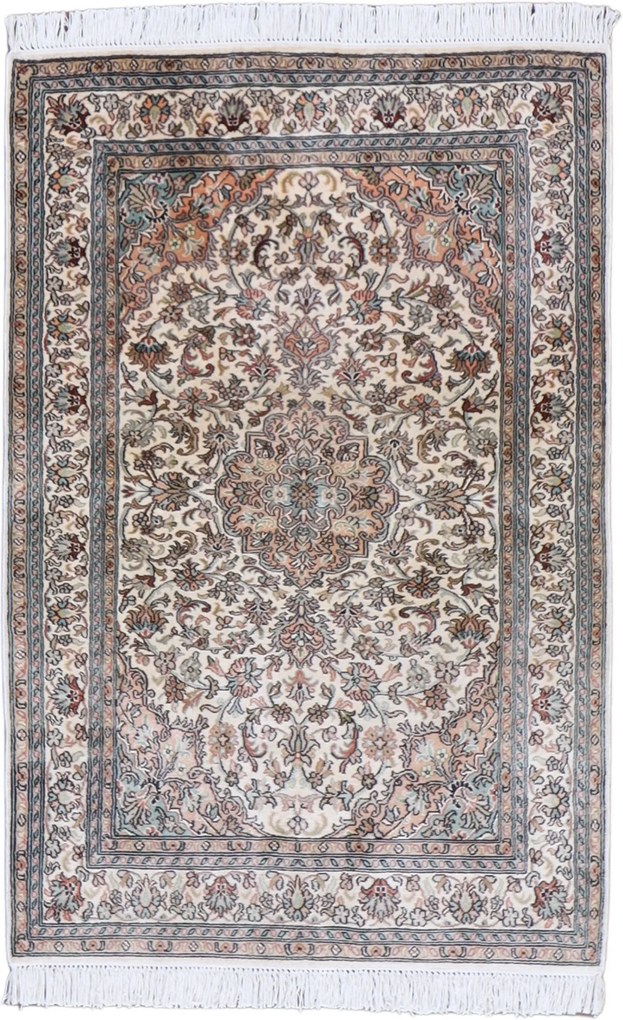 Cashmere Silk Tappeto orientale 80 x 120 (Indian) Annodato A Mano