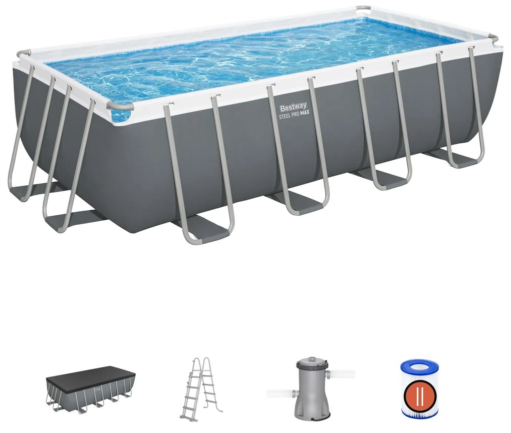 Piscina fuori terra 488x244x122 cm Steel Pro Max Bestway