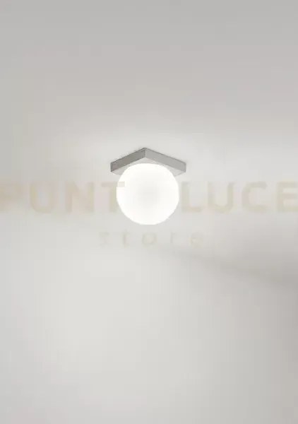 Plafoniera in alluminio grigio dot led 8w 3000k cri?90 220-240v 50/...
