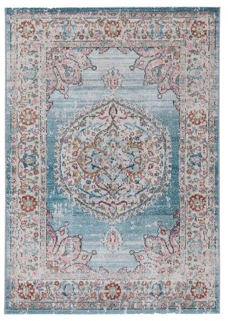 Tappeto Maggio A  orientale blu, L 190 x L 133 cm