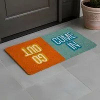 Zerbino 40x70 cm arancione blu Zerbinomania