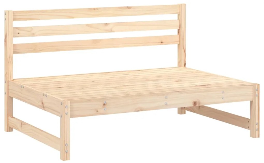 Set salotto da giardino 6 pz in legno massello di pino