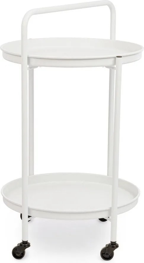 Tavolino da servizio in acciaio ø 44,5 cm Austin – Bizzotto