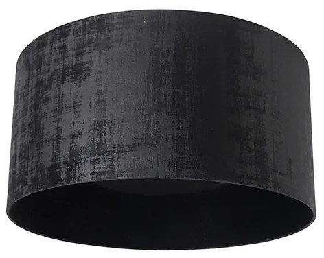Paralume in velluto nero 50/50/25