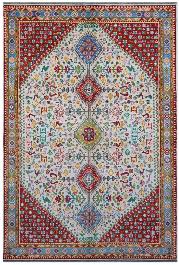 Kazak Tappeto orientale 300x200 (Pakistan) Annodato A Mano