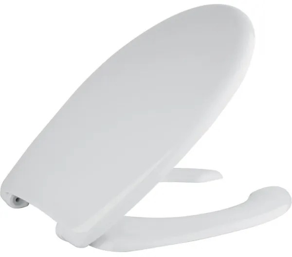 Sapho - Sedile WC per persone con disabilità bianco/duroplast