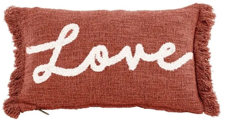 Cuscino decorativo 50x30 cm Cotton Slub Love - Tiseco Home Studio