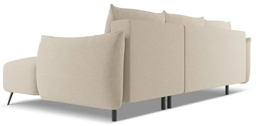 Divano angolare beige (con penisola a destra) Malie – Makamii