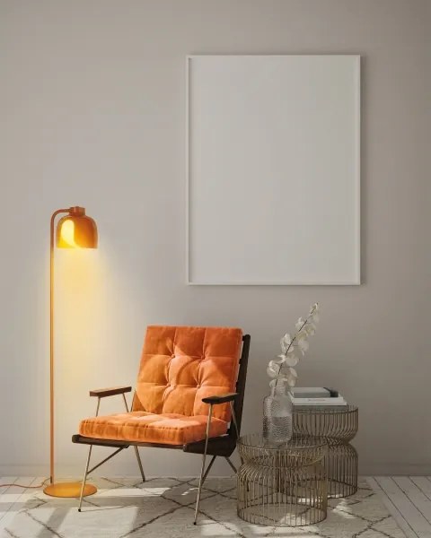 Osram - Lampada da terra DECOR COROLLE 1xE27/15W/230V arancione