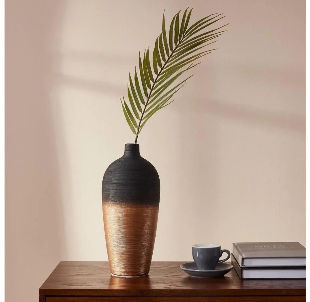 Eglo 421423 - Vaso in ceramica SARYKSU 28x12,5 cm nero/oro