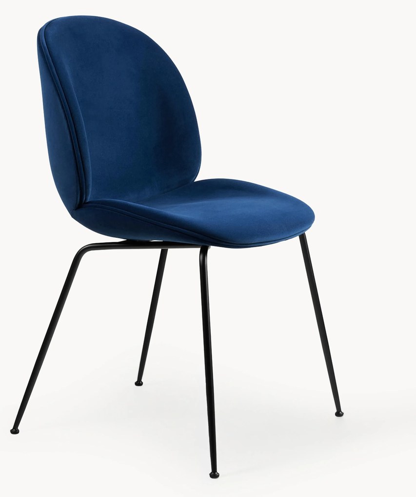 Sedia imbottita in velluto Beetle