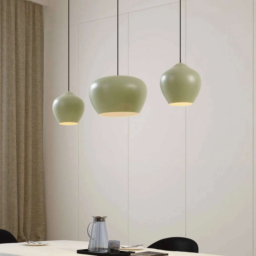 Lampada a sospensione Malisa Lucande, dimmerabile, Verde, Soggiorno / Sala da pranzo, Metallo, Scandinavo, Lampada a sospensione