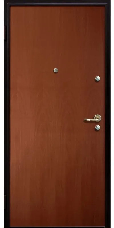 Porta blindata MASTER Stark L 90 x H 220 cm in melaminico noce, apertura spingere a sinistra, falso telaio incluso
