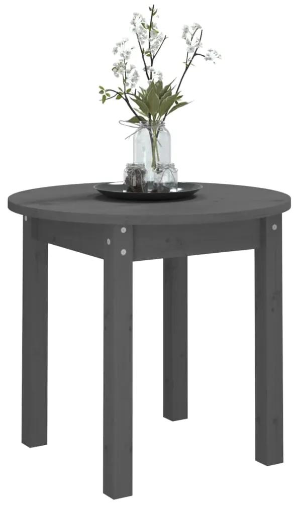 Tavolino da salotto grigio Ø 45x40 cm in legno massello di pino