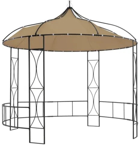 Gazebo 300x290 cm Grigio Talpa Rotondo