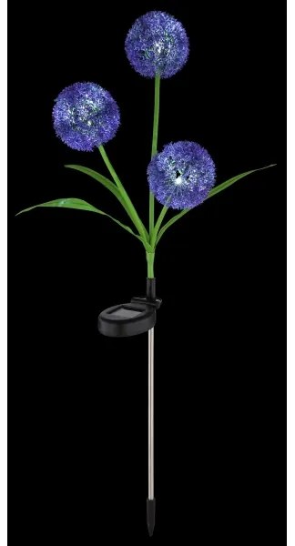 Globo 33599P - Lampada LED solare SOLAR 3xLED/0,06W/3V 5000K IP44 viola