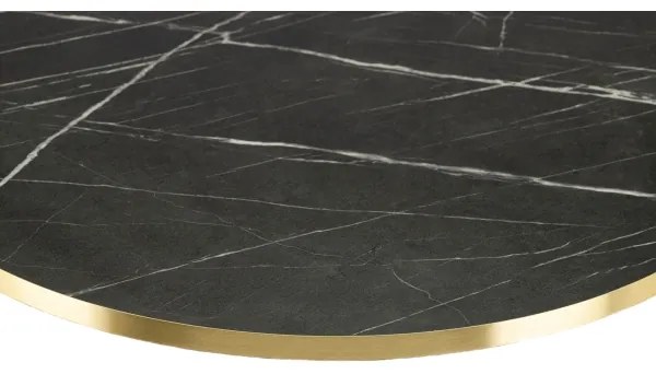 Tavolino DIAMOND 40x70 cm oro/nero/bianco