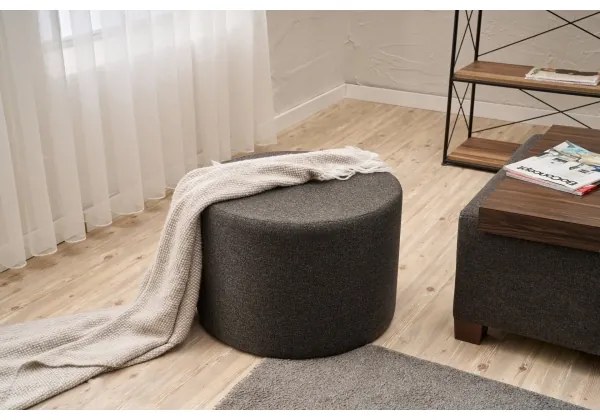 Pouf RABO Ø 58 cm antracite