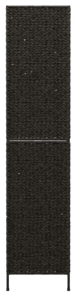 Divisorio ambienti 5pannelli nero 205x180cm giacinto d'acqua