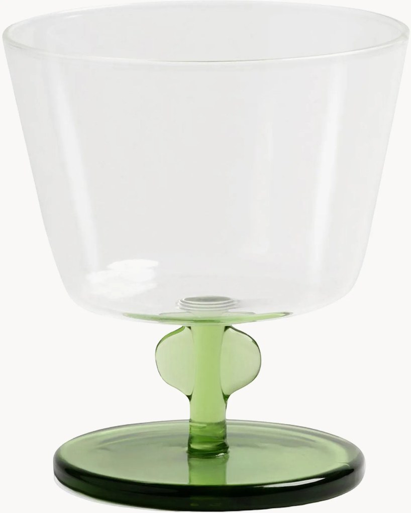 Set di 2 bicchieri da vino fatti a mano Petal