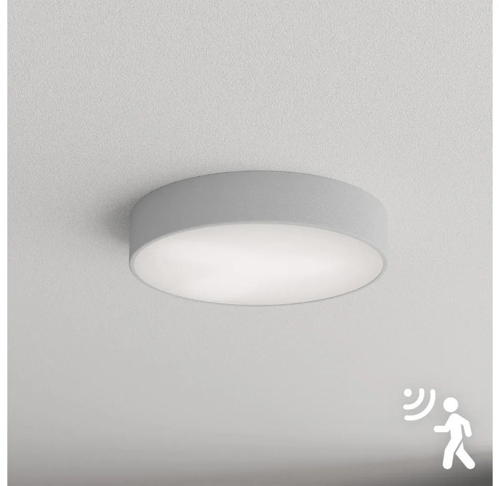 Brilagi - Plafoniera con sensore CLARE 3xE27/24W/230V diametro 40 cm grigio