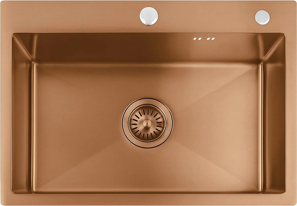 Lavello in acciaio Liam BRUSH COPPER