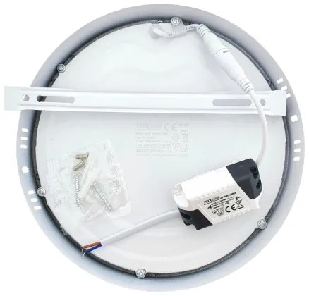 Plafoniera LED LED/18W/230V 4200K diametro 21 cm bianco