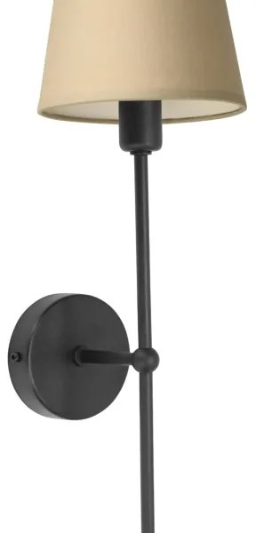 Lampada da parete MADELA 1xE14/40W/230V beige/nera