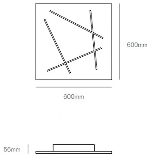 Flat plafoniera 51w 4000k 2700lm