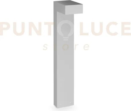 Sirio paletto led 3000k 13w 1100 lm ip65 h60cm grigio