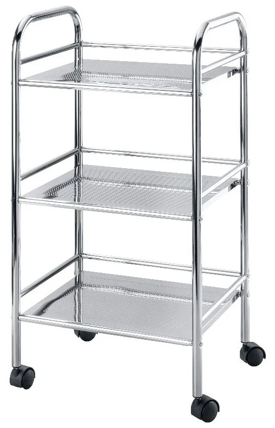 Scaffale mobile in metallo argento 41x75 cm - Wenko