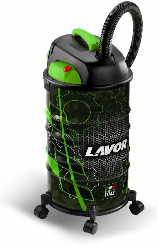 Aspiratutto solidi e liquidi professionale 1200 watt con fusto in acciaio e motore silenzioso Rudy 30S Lavor