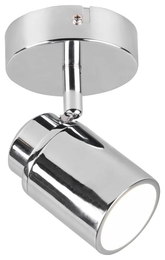 Faretto in metallo in argento lucido 10x9 cm Angelo - Trio