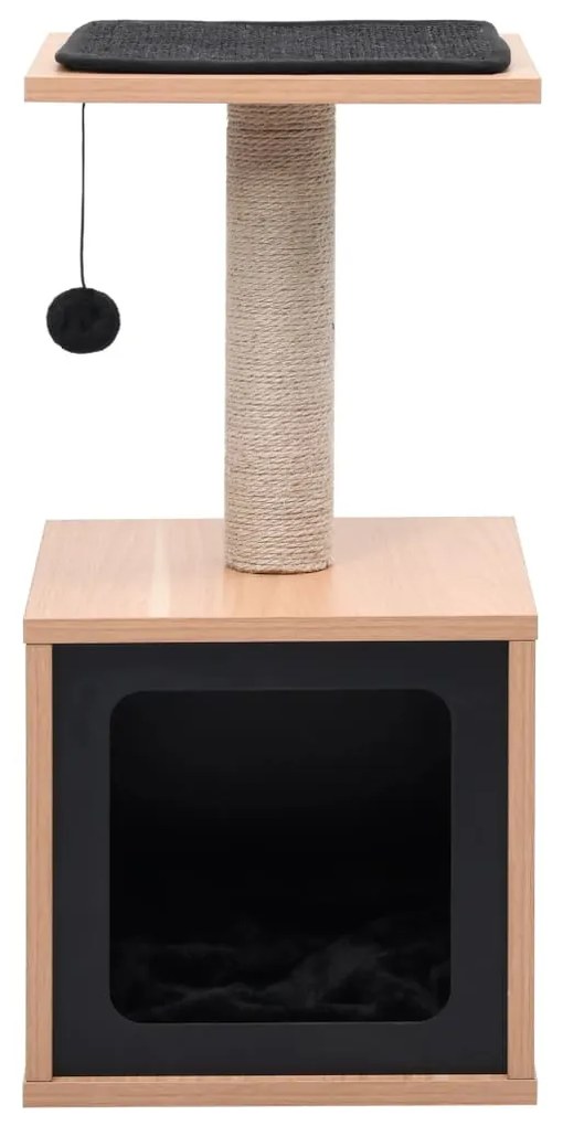 Albero per gatti con tappeto tiragraffi in sisal 62 cm