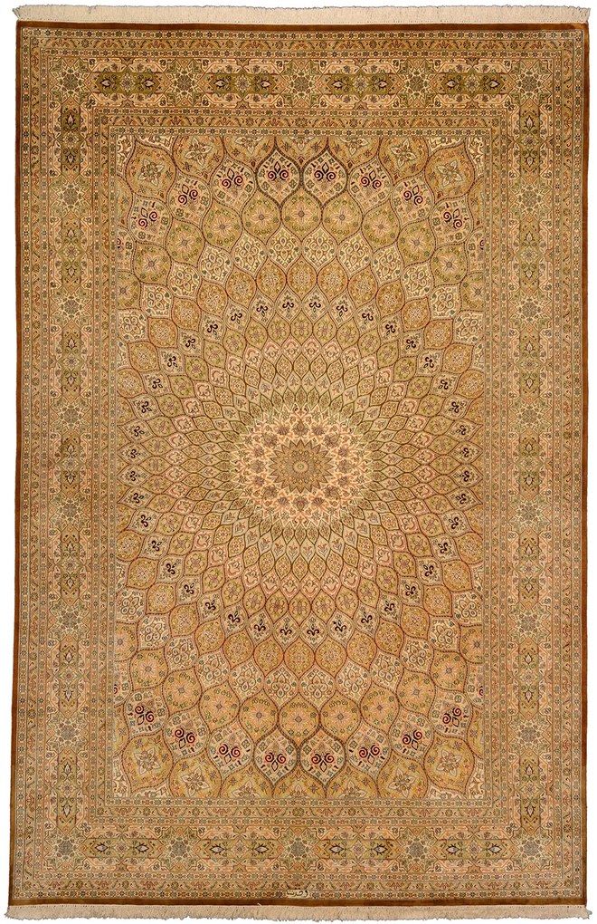 Cashmere Silk Tappeto orientale 180x280 Beige (Indian) Annodato A Mano