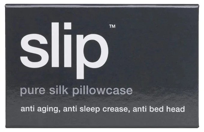 Federa per cuscino in seta 51x76 cm Charcoal – slip