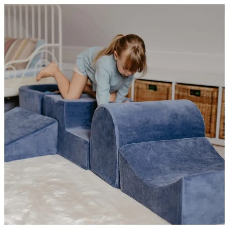 Gioco per psicomotricità color crema in velluto a coste 5 pz altezza totale 30 cm 250x45 cm Montessori – Meowbaby