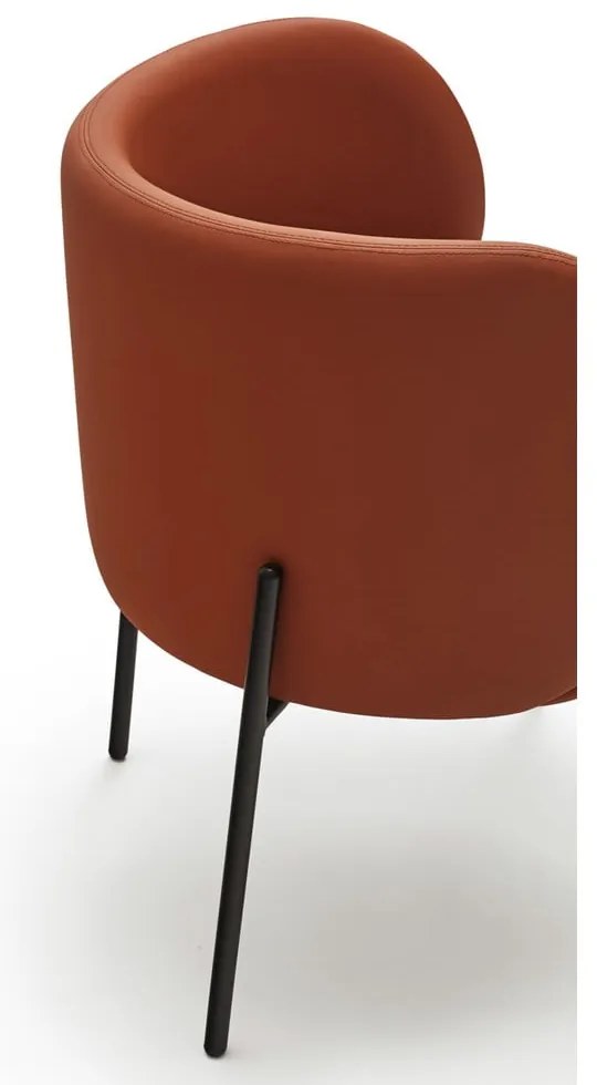 Poltrona in similpelle arancione Mogi - Teulat